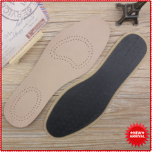 Breathable Lampskin Leather Insole Black Leather Insoles